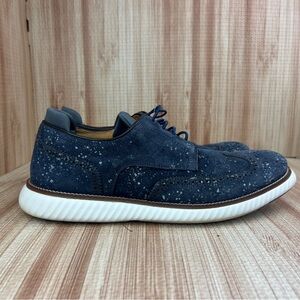 Martin Dingman Countryaire Shoes Mens Size 8.5M Blue Speckled Wingtip Oxford